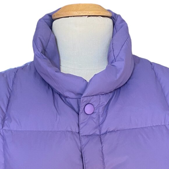 Lands End Goose Down Quilted Puffer Vest Purple Gorpcore Hiking Utility-XL - Picture 2 of 12